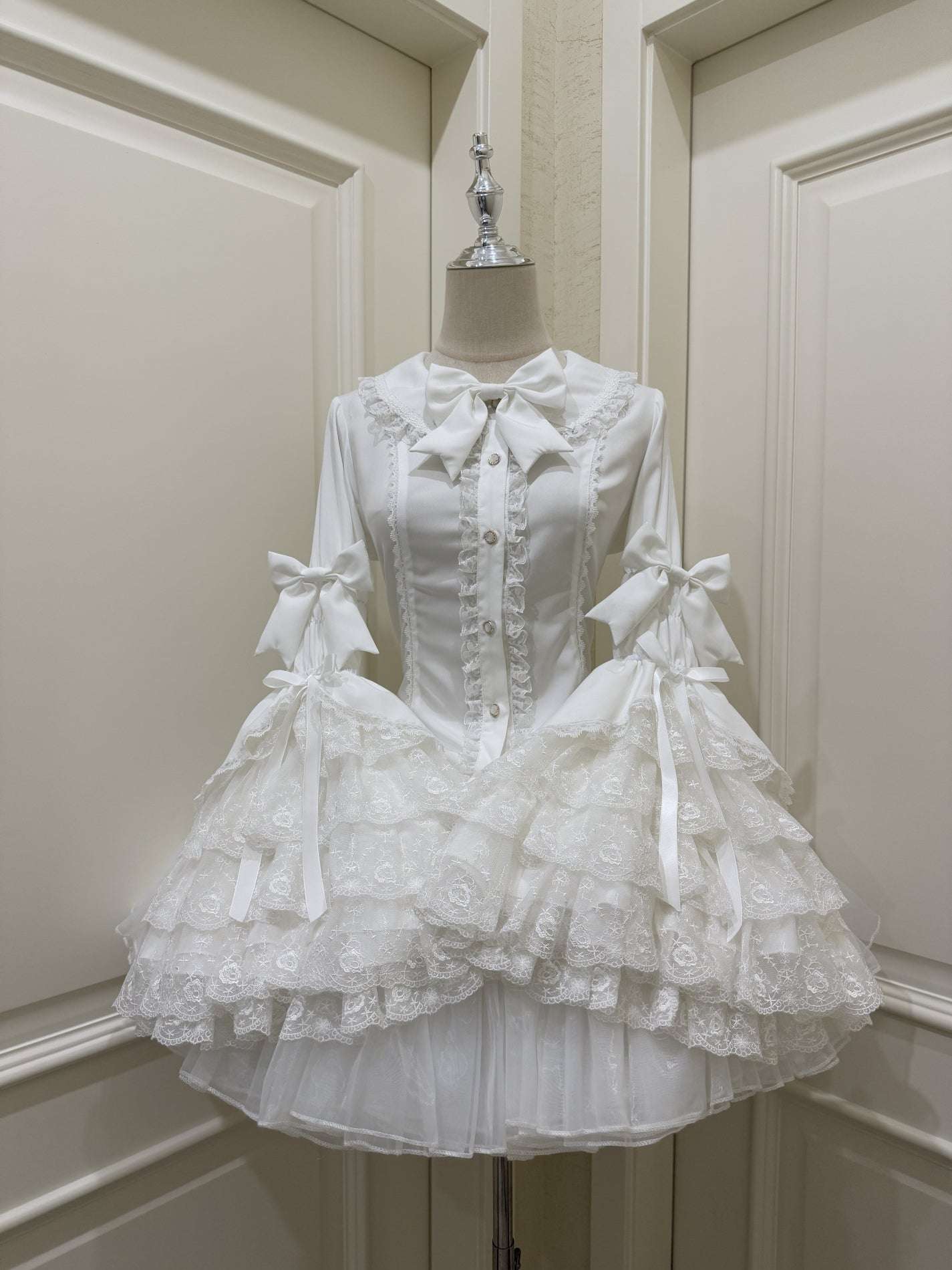 Princess Sleeve Pink Blue White Mint Green Black Lolita Blouse Shirt - Image 3