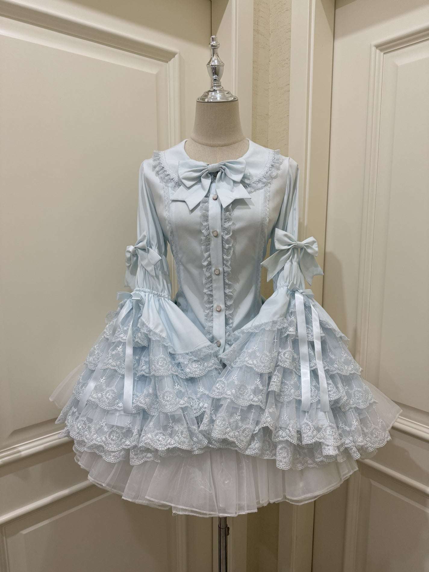 Princess Sleeve Pink Blue White Mint Green Black Lolita Blouse Shirt - Image 4