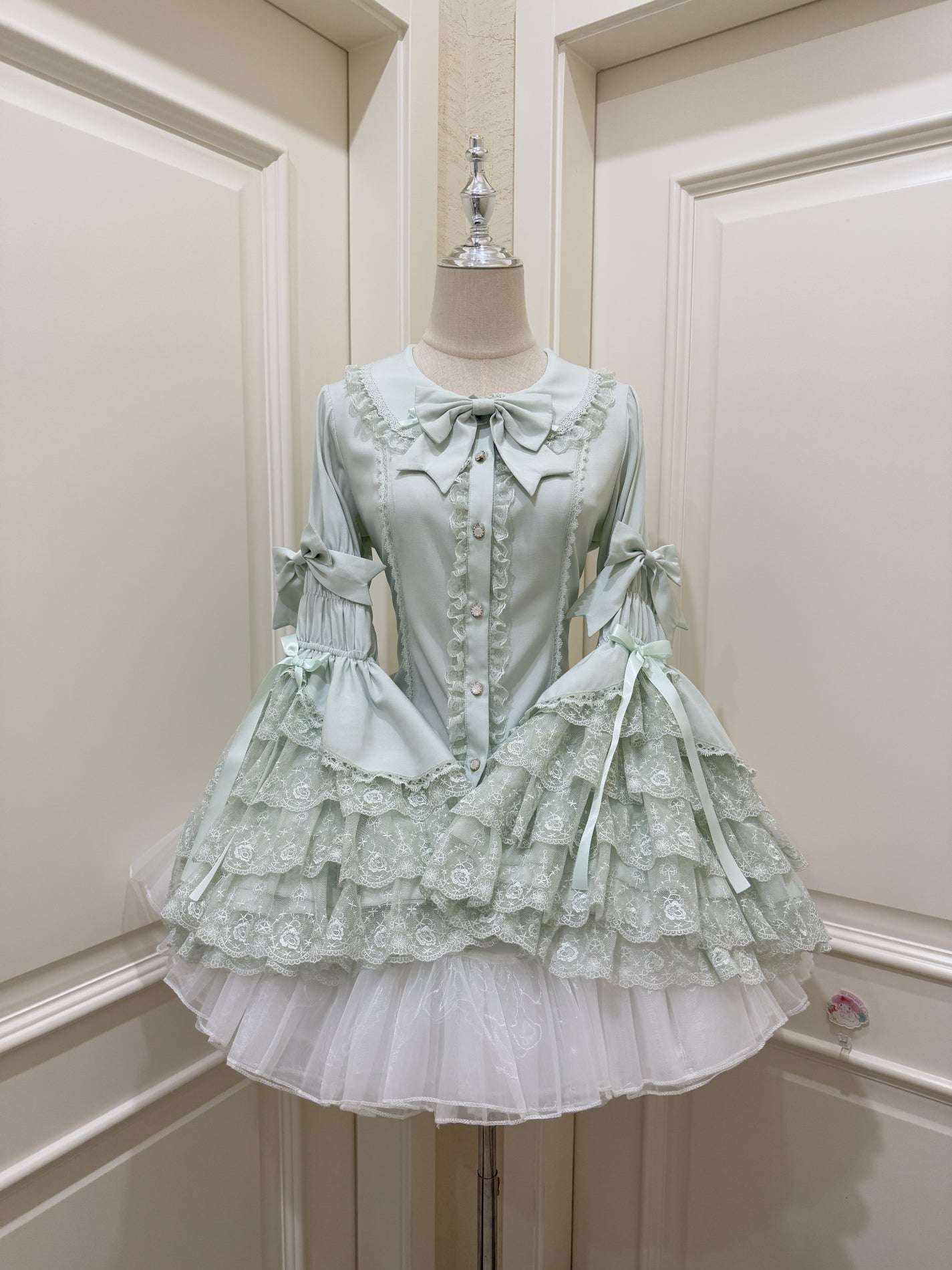 Princess Sleeve Pink Blue White Mint Green Black Lolita Blouse Shirt - Image 5