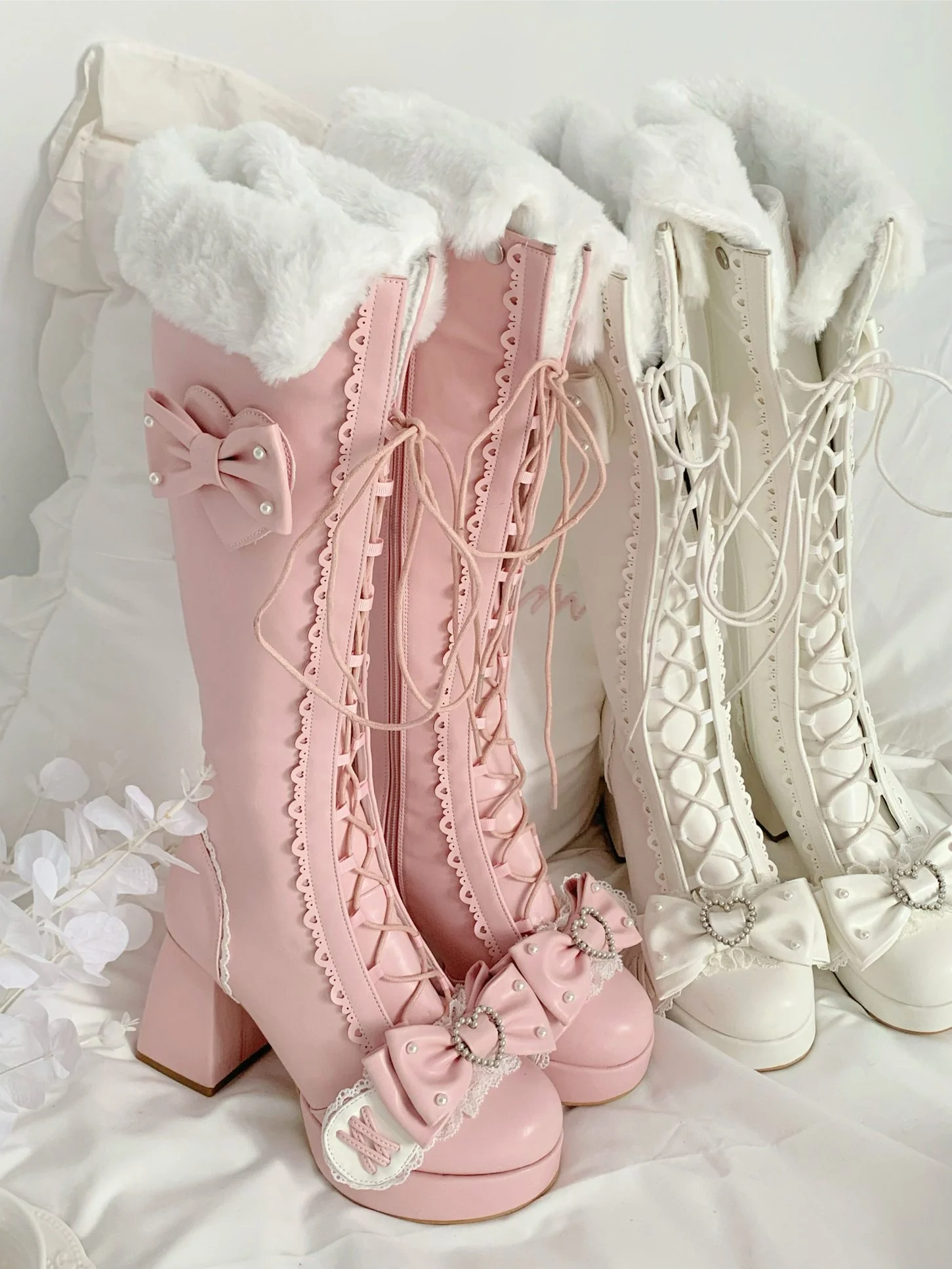 Raccoon Thousand Snow Rabbit Snow Knee High Boots - Image 4