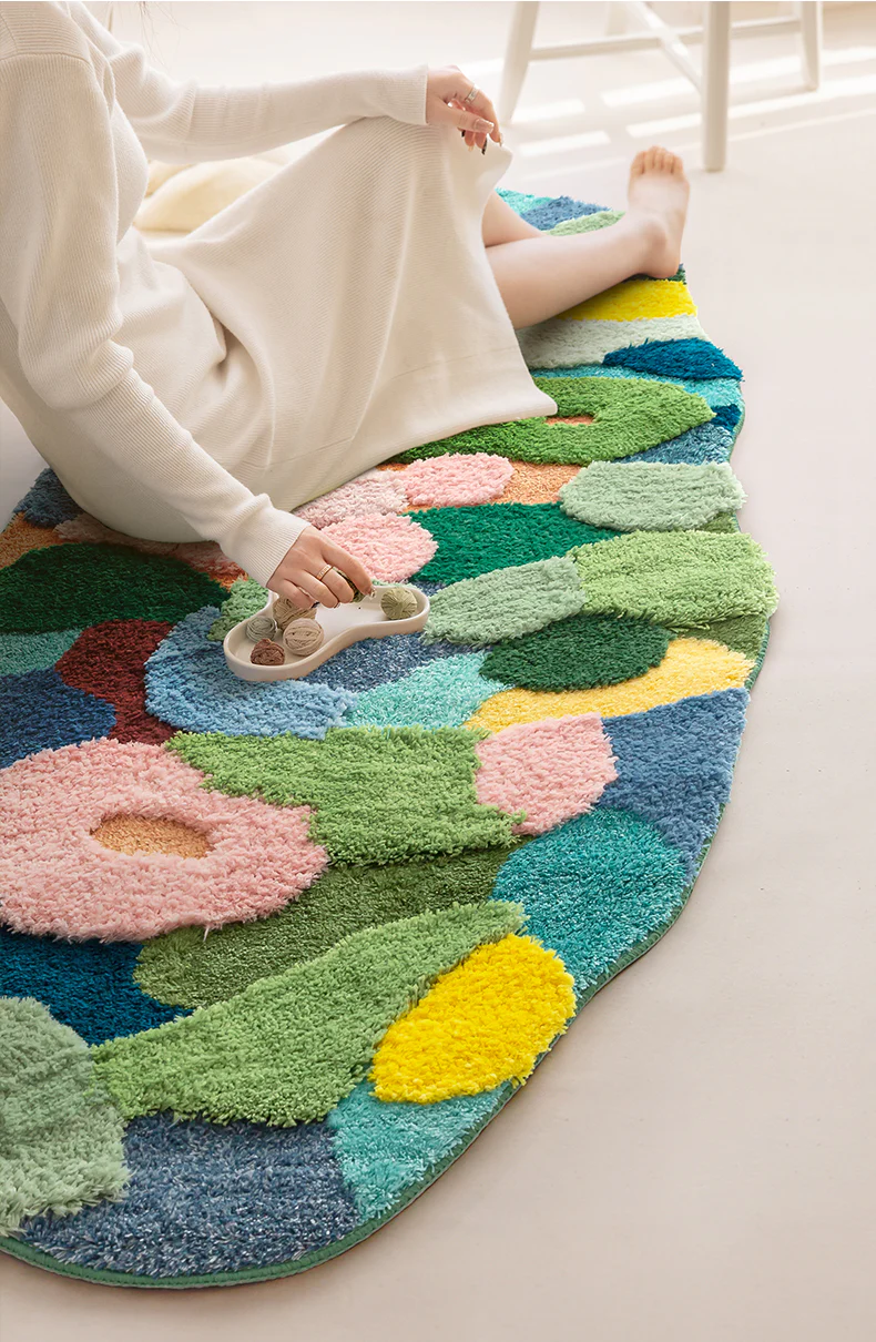River Forest Valley Flower Nature Soft Mat Moss Rugs Carpets Decor - Image 12
