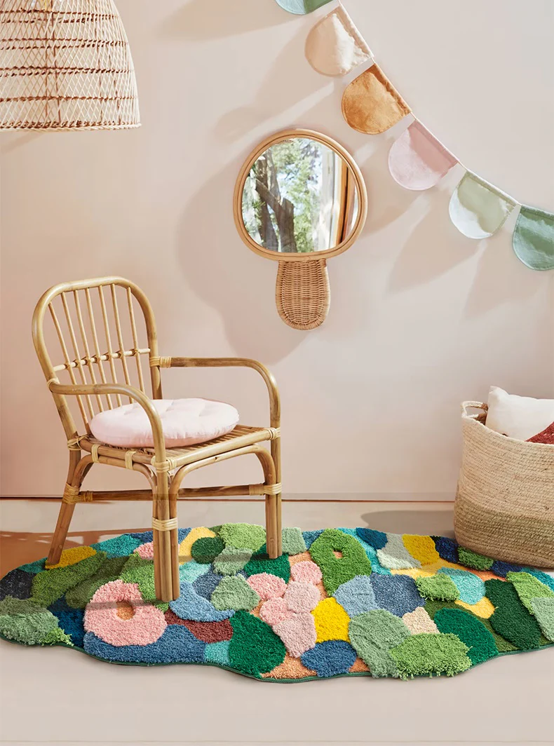 River Forest Valley Flower Nature Soft Mat Moss Rugs Carpets Decor - Image 4