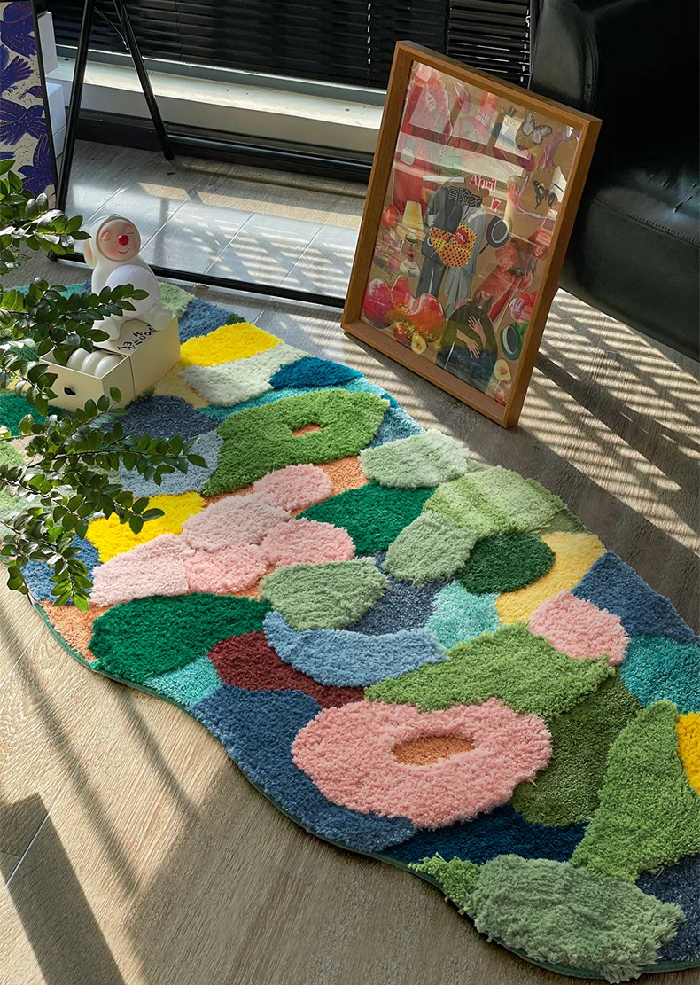 River Forest Valley Flower Nature Soft Mat Moss Rugs Carpets Decor - Image 6