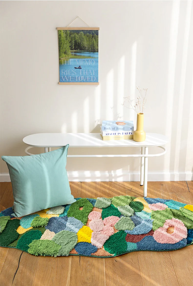 River Forest Valley Flower Nature Soft Mat Moss Rugs Carpets Decor - Image 9