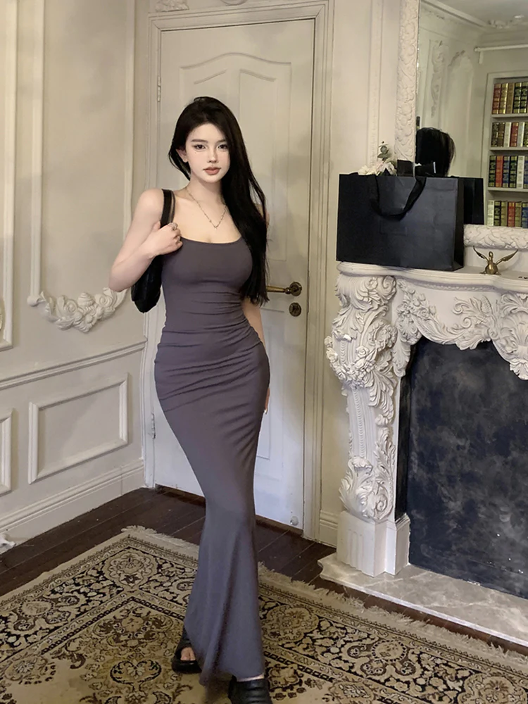 Sensual Elegant Chic Fishtail Maxi Dress - Image 12
