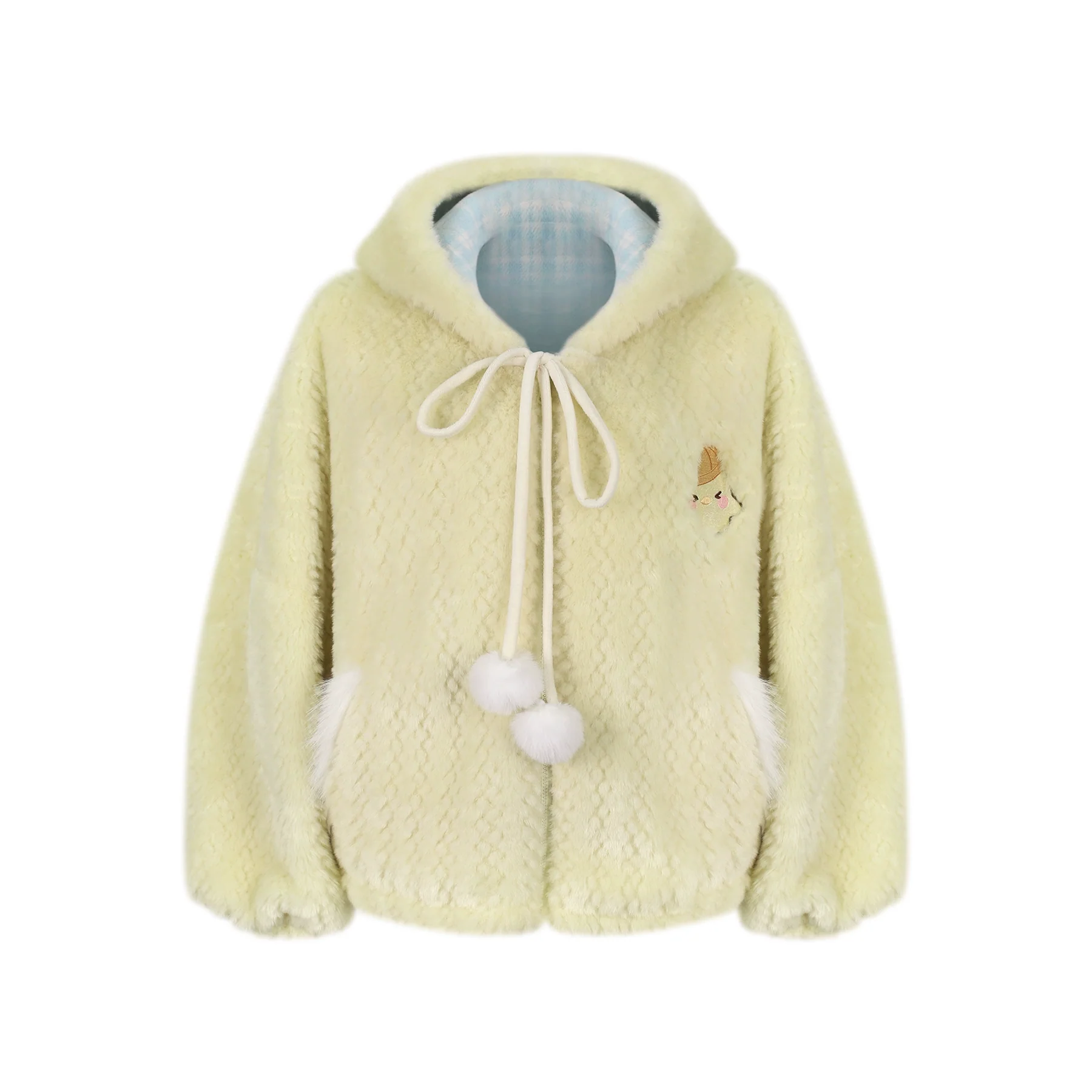 Serendipity Chick Custard Pudding Yellow Hoodie Blue Skirt Two Piece Set - Image 4