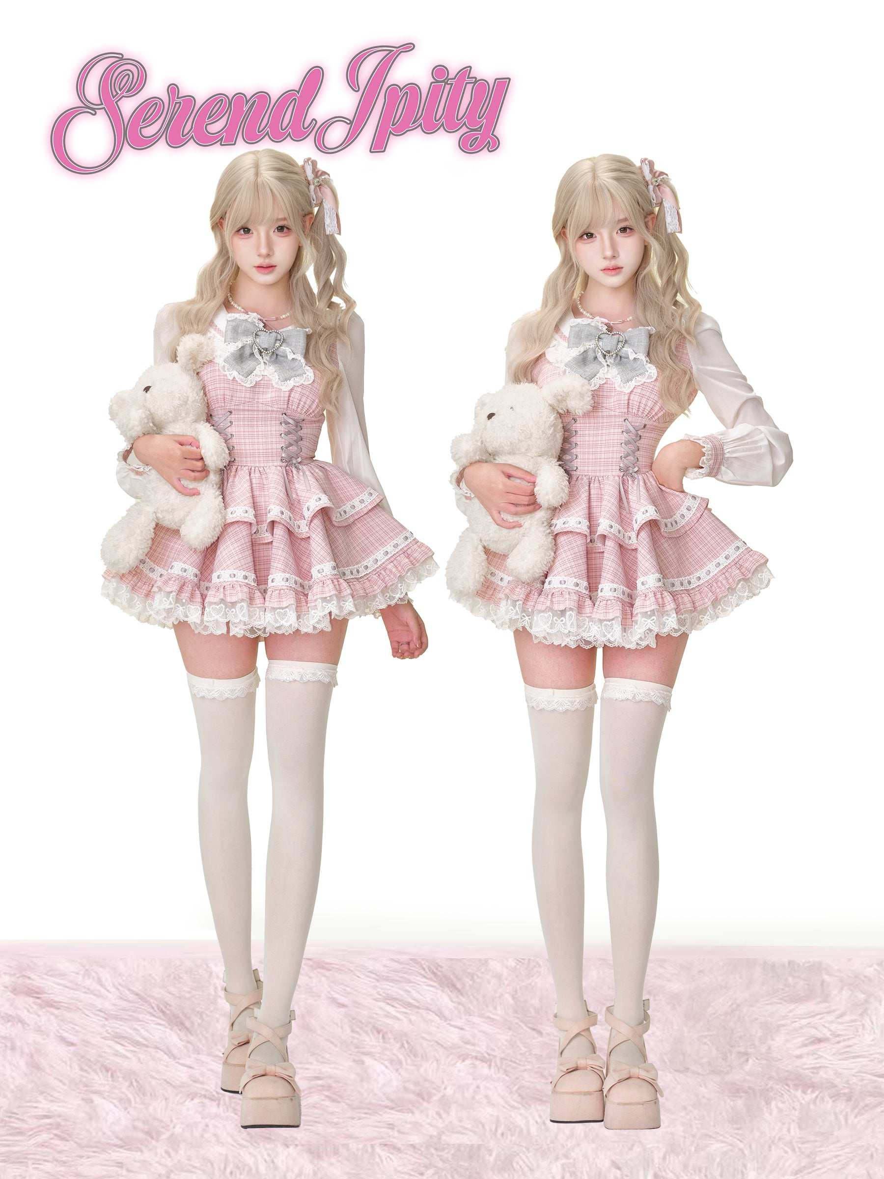 Serendipity Mist Fragrance Pink Dress & Bloomers Two Piece Set - Image 3
