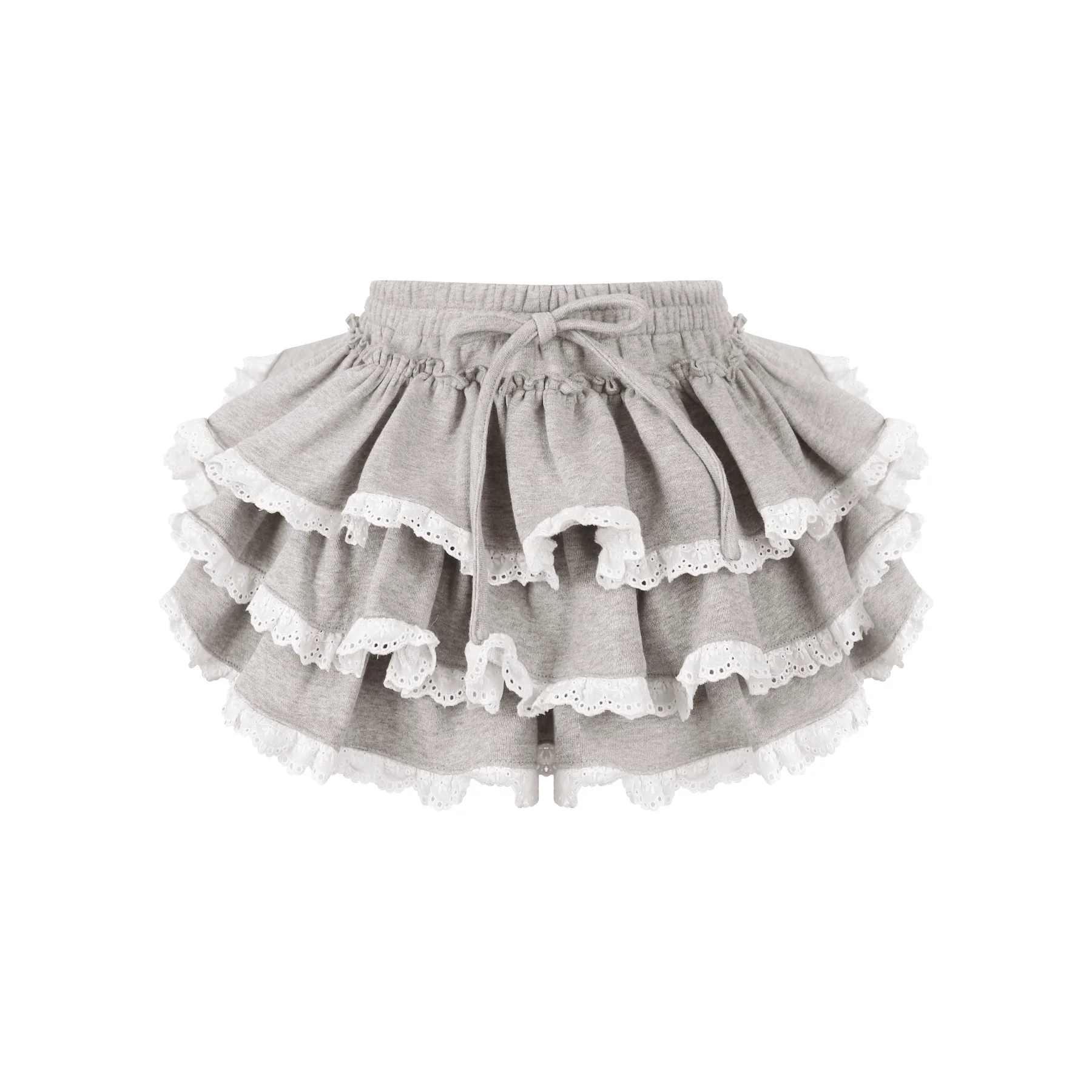 Serendipity Polka Dot Bunny Gray Hoodie Skirt Two Piece Set - Image 5