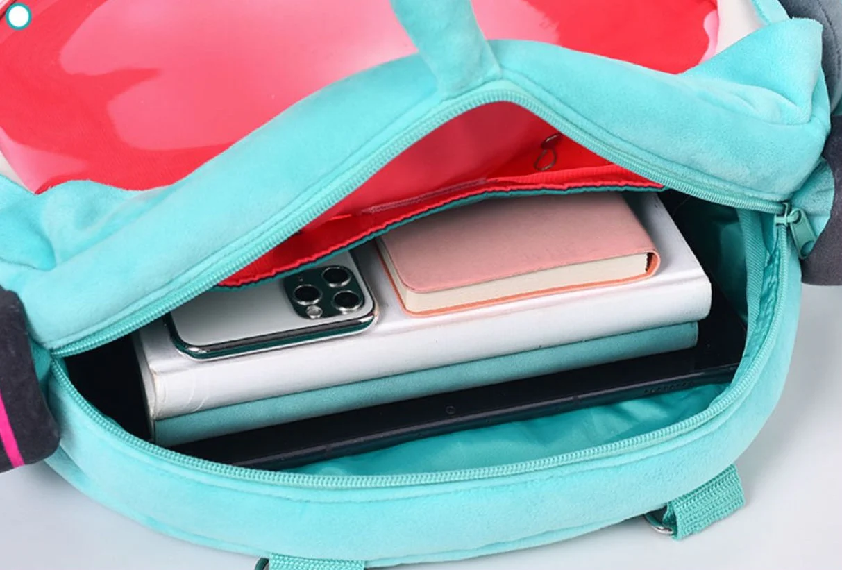 Smile Green & Sakura Miku Pink Backpack Messenger Bag - Image 8