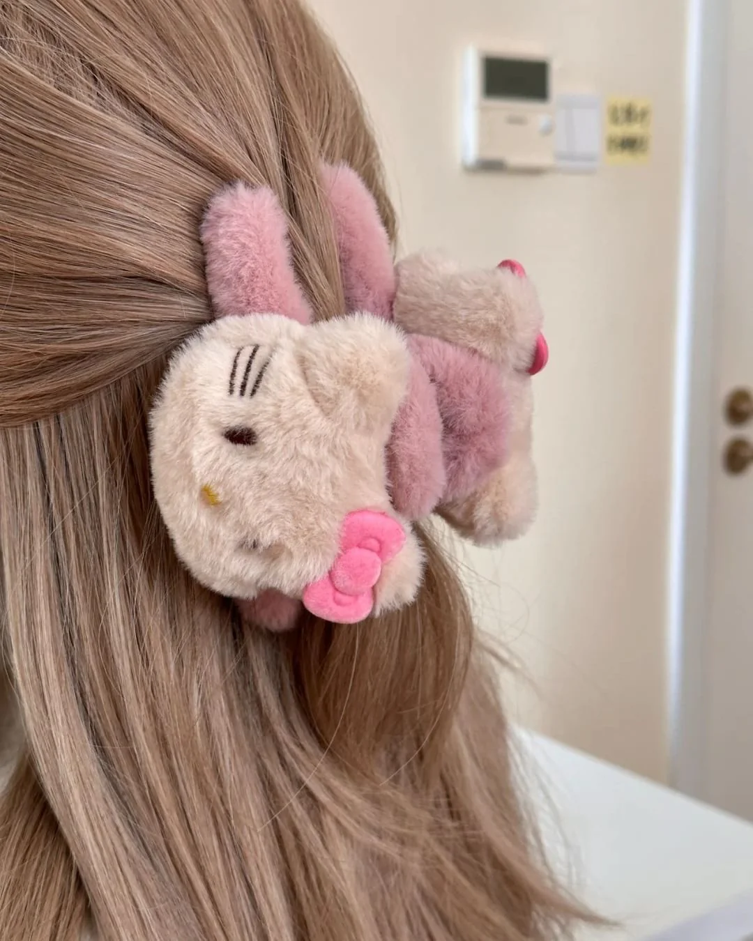 Sweet Plush Kitty Cartoon Pink Hair Claws Hair Clips Hair Accessories - Image 10