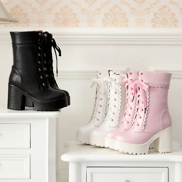 Sweet Princess High Heels Boots - Image 4
