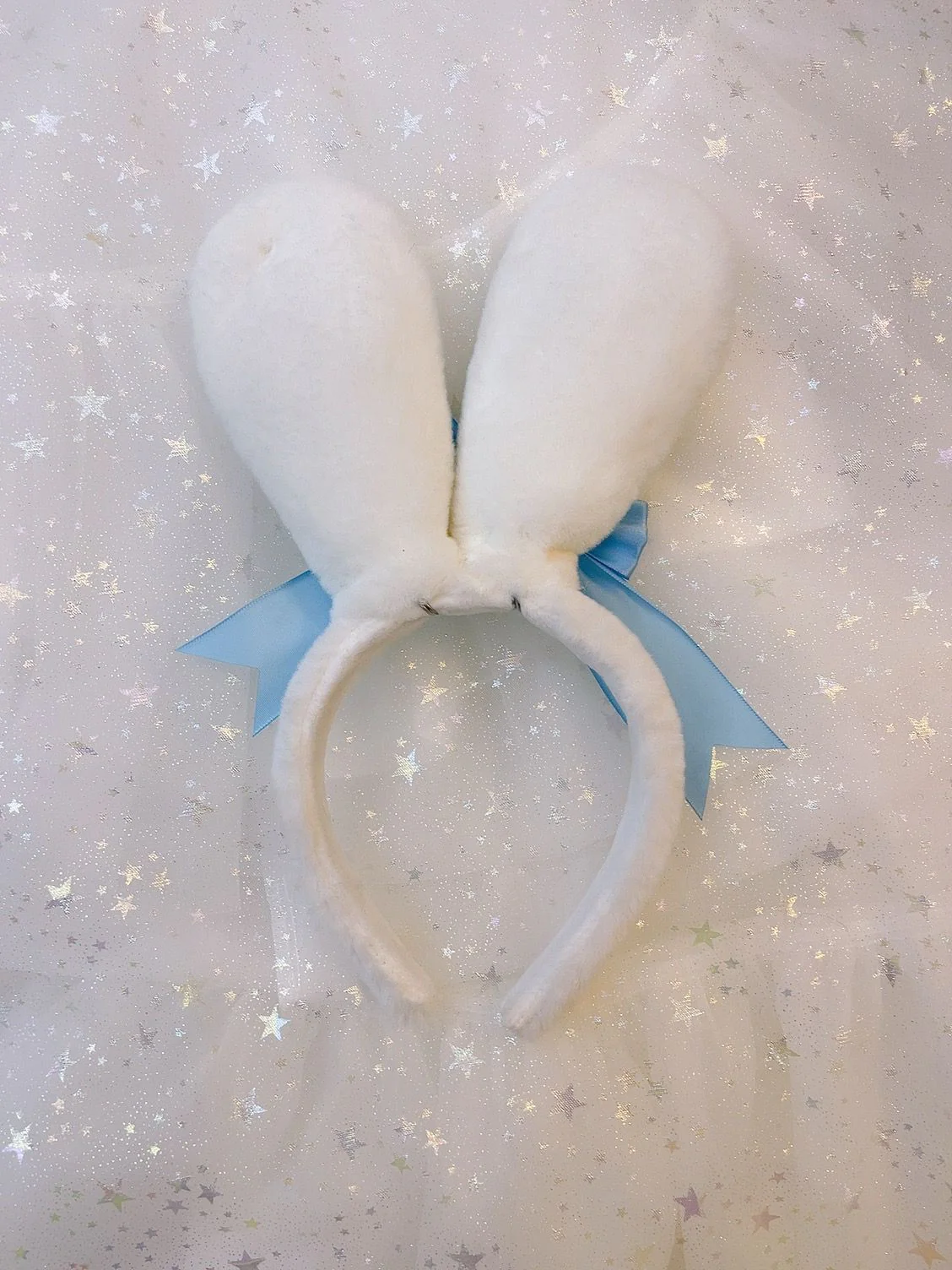 Sweetheart Princess Plush Rabbit Ears Diamond Heart Winter Hairband Headband - Image 7