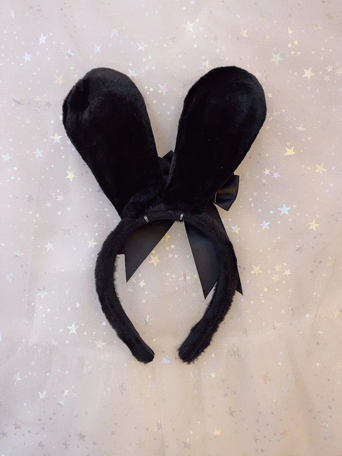 Sweetheart Princess Plush Rabbit Ears Diamond Heart Winter Hairband Headband - Image 8