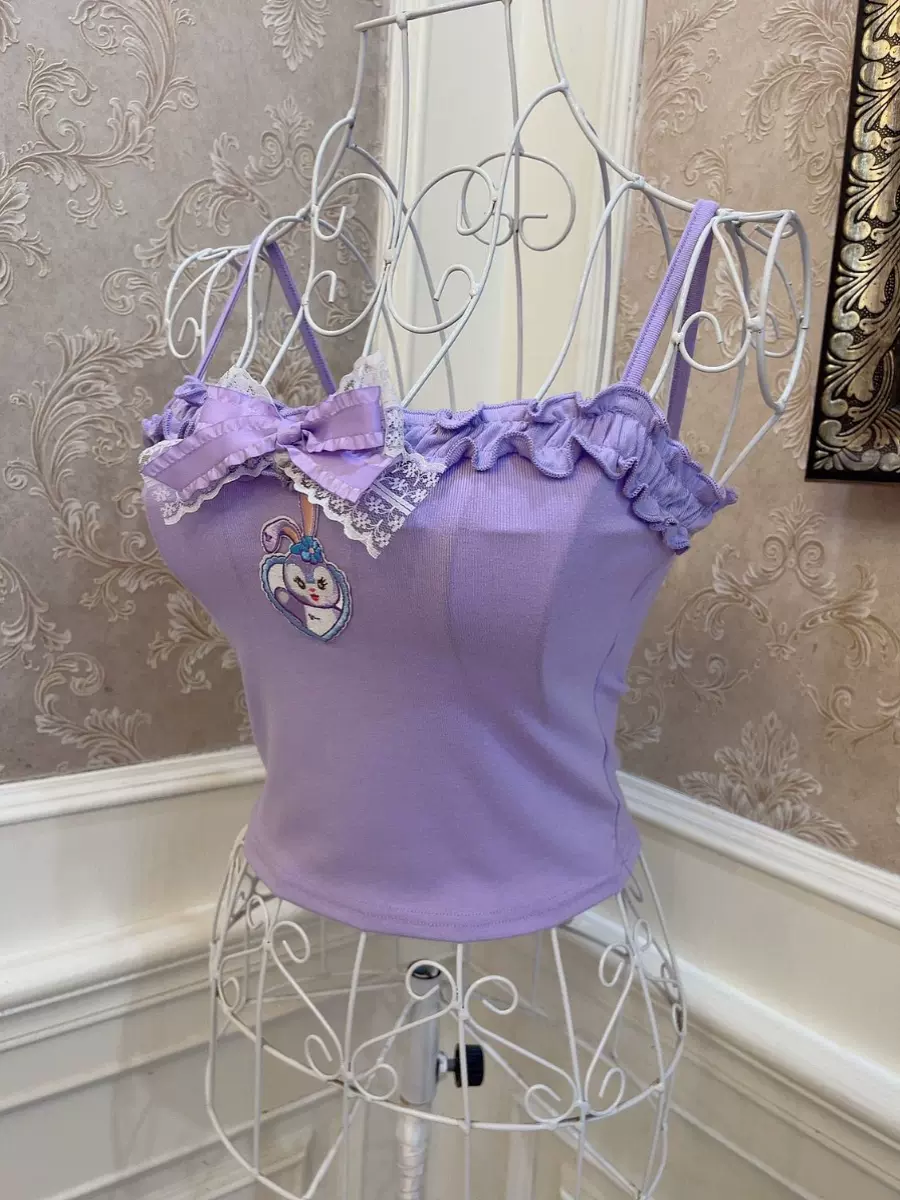 Sweetheart Princess Puprle Stella Rabbit Camisole Top - Image 2