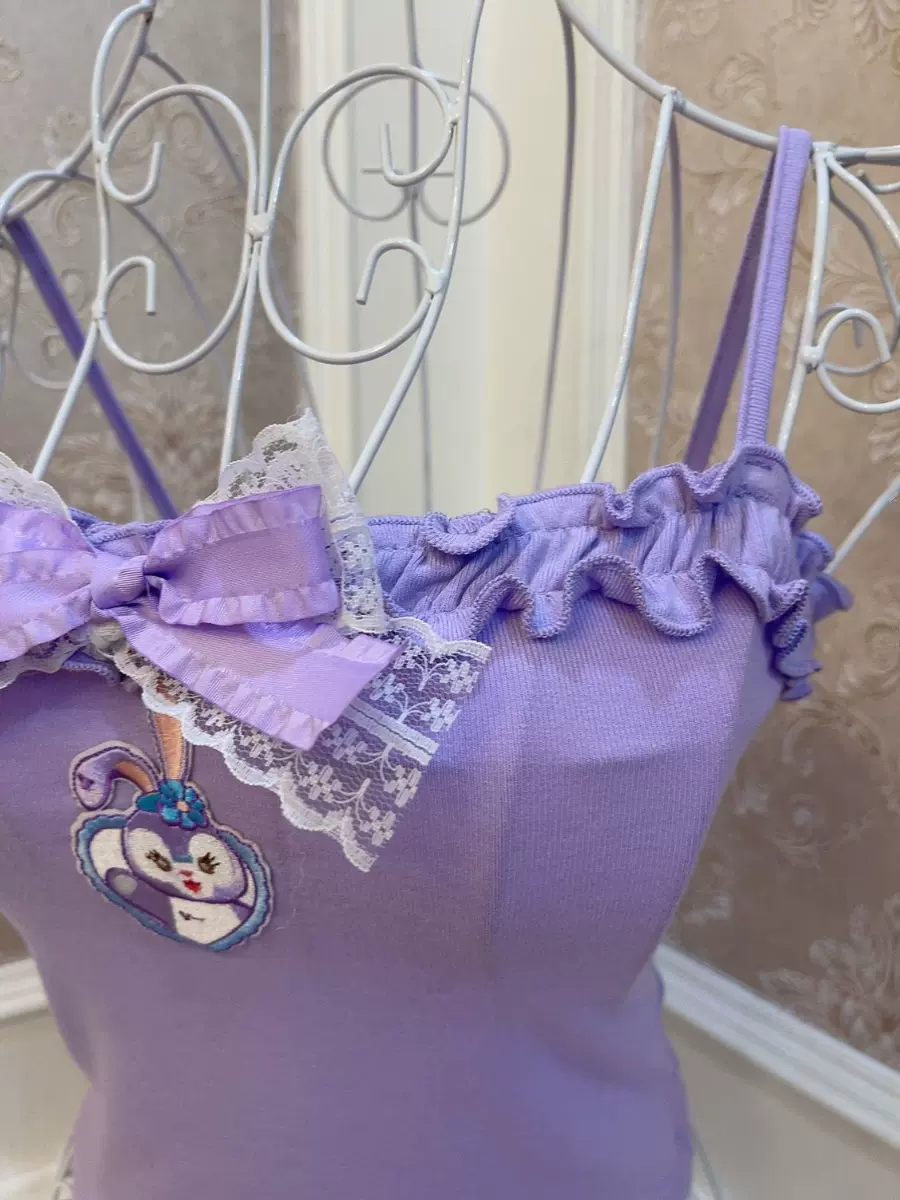 Sweetheart Princess Puprle Stella Rabbit Camisole Top - Image 3