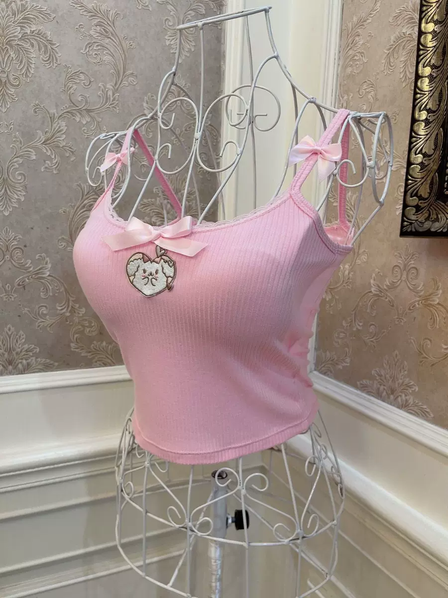 Sweetheart Princess Sweet Pink Puppy Camisole Top - Image 2