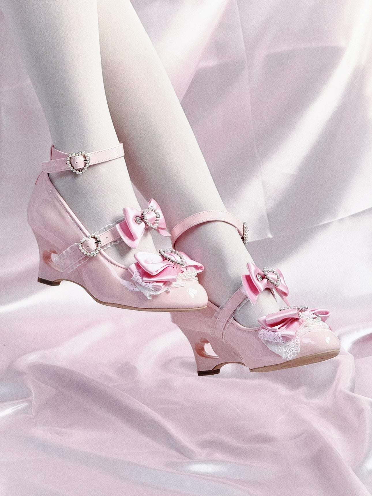 Transfer Student Showa Oath Heart High Heels Shoes - Image 11