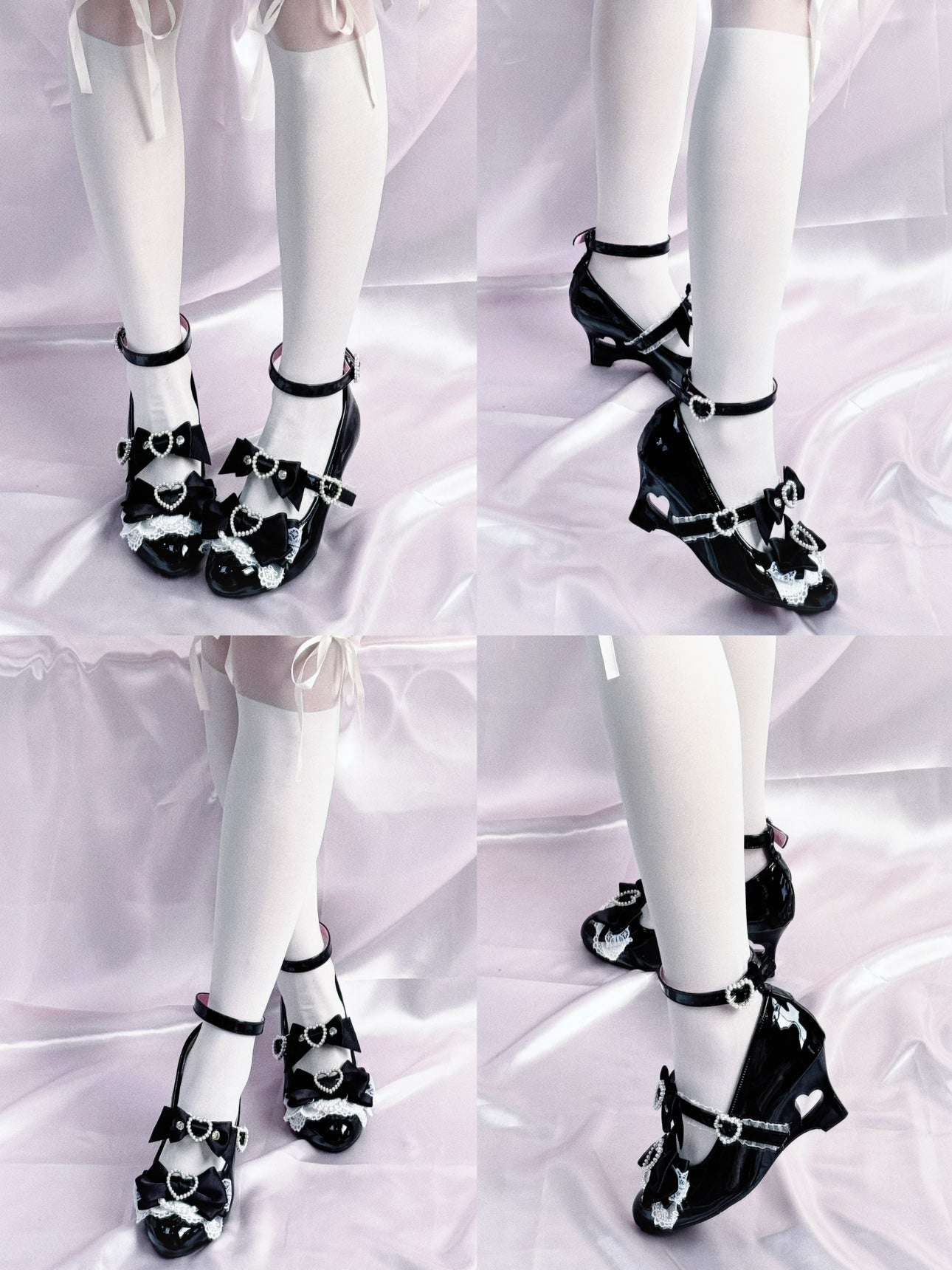 Transfer Student Showa Oath Heart High Heels Shoes - Image 7