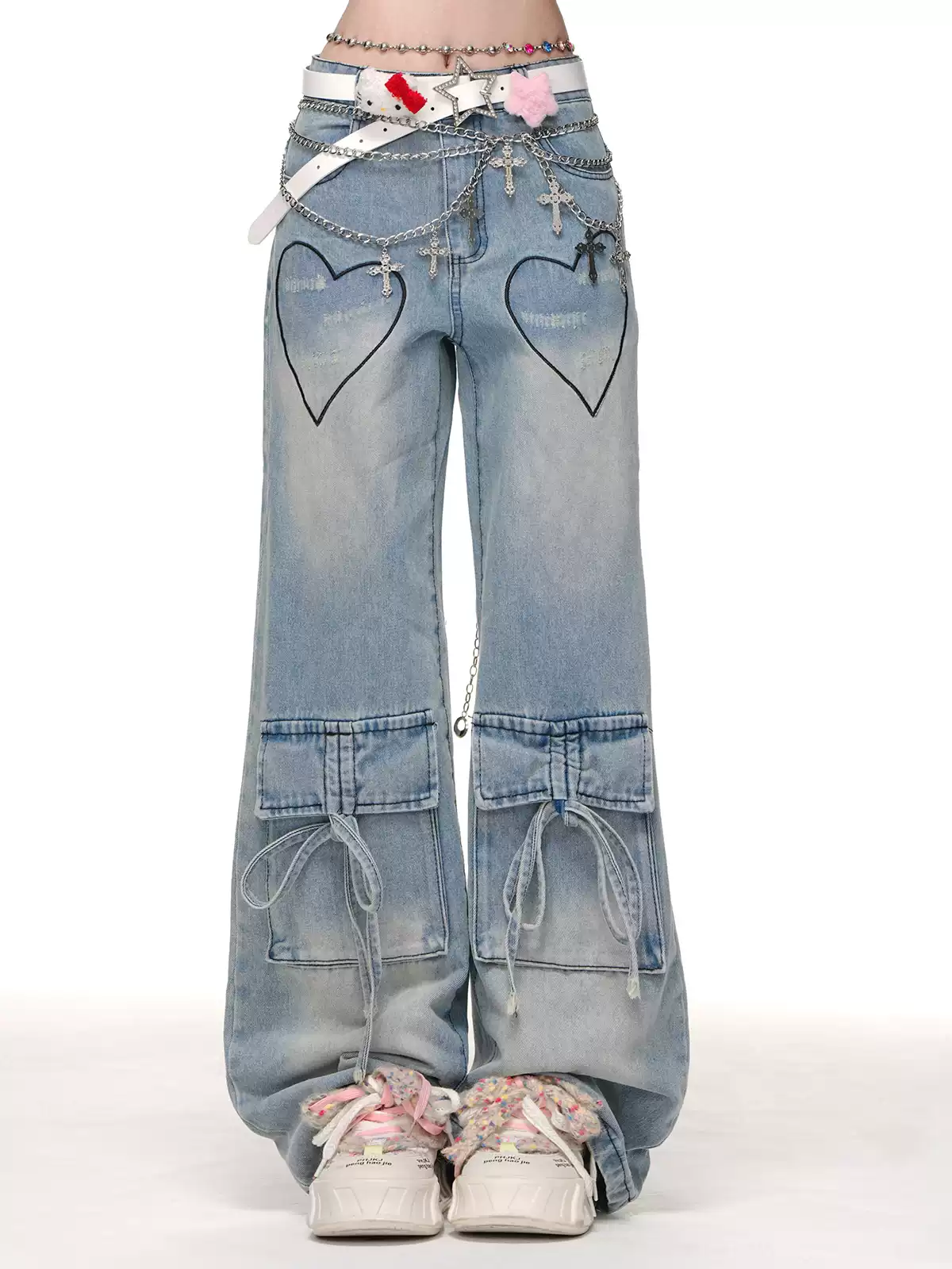 Young Eyes West Coast Love Baggy Jeans - Image 2